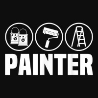 Painter Roller Renovation Decorator Handyman Craftsman T Shirt Crop Top | Artistshot