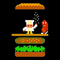 Burger Time Retro 80's Arcade Game Design Adjustable Cap | Artistshot