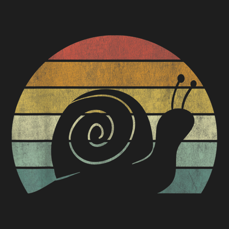 Vintage Retro Sunset Snail Design Cute Sluggish Funny Snail Classic T-shirt by AaronFosterJr. | Artistshot