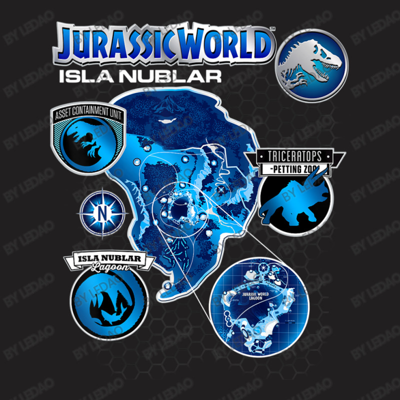 Isla Nublar Tech Map T-shirt | Artistshot