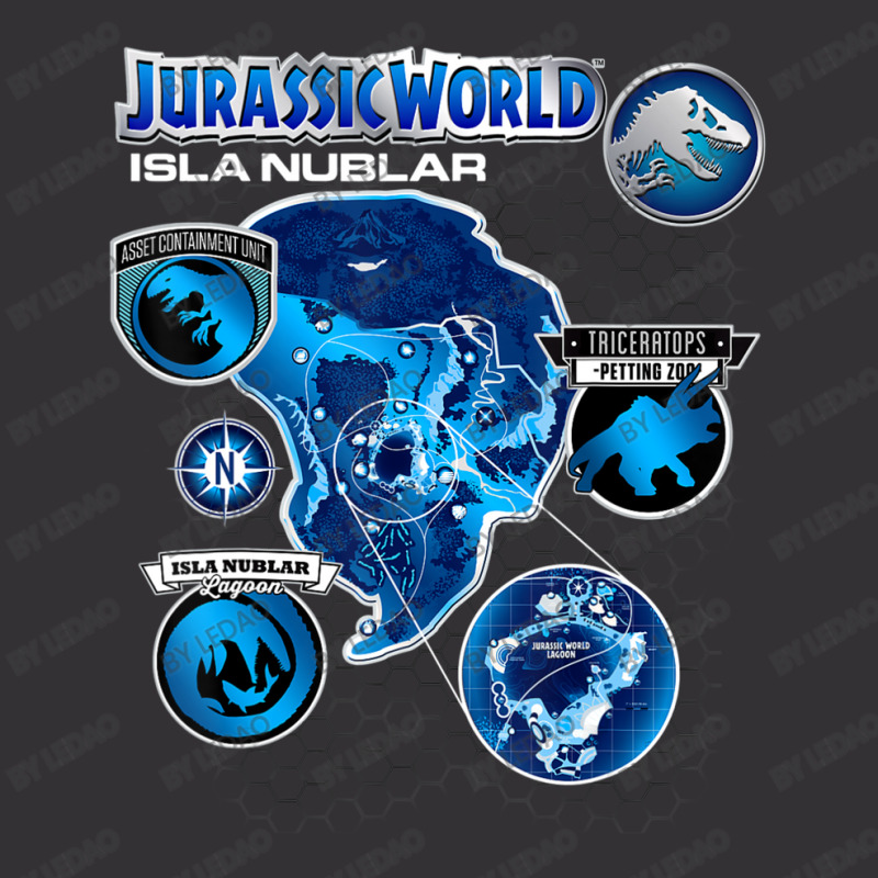 Isla Nublar Tech Map Vintage Short | Artistshot