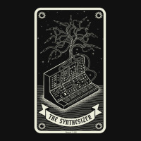 Modular Synthesizer Tarot Card 1 Round Patch | Artistshot