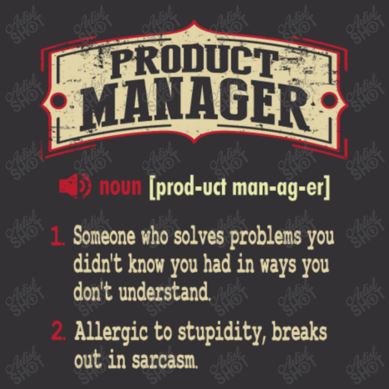 Product Manager Sarcastic Definition Vintage Short | Artistshot