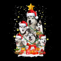 Siberian Husky Christmas Tree Funny Siberian Husky Christmas Tree Gift Women's V-neck T-shirt | Artistshot