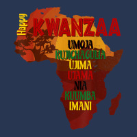 Happy Kwanzaa Shirt Africa Map 7 Principles Celebration T Shirt Ladies Denim Jacket | Artistshot