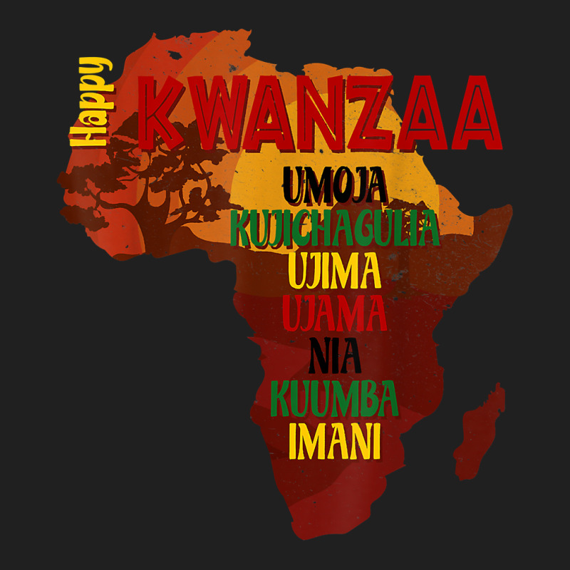 Happy Kwanzaa Shirt Africa Map 7 Principles Celebration T Shirt Ladies Polo Shirt by cm-arts | Artistshot