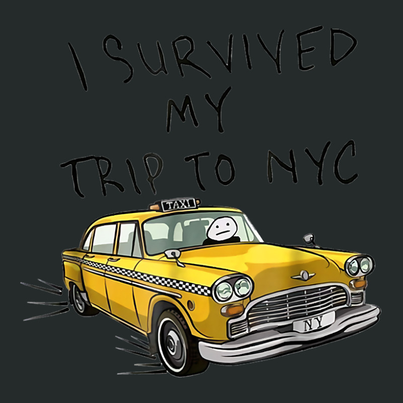 I Survived My Trip To Nyc Women's Triblend Scoop T-shirt by cm-arts | Artistshot