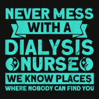 Never Mess With A Dialysis Nurse Nurses Dialysis Nurse T Shirt Scorecard Crop Tee | Artistshot