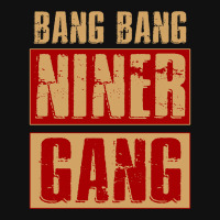 Bang Bang Niner Gang Football Cool Long Sleeve Throw Pillow | Artistshot