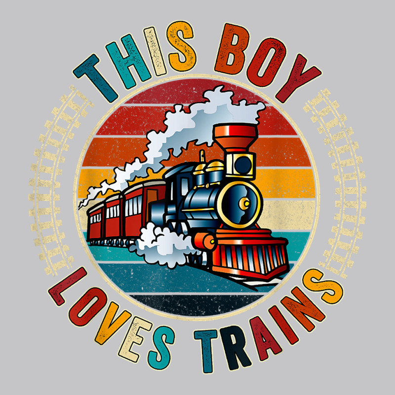 This Boy Loves Trains Gift Train Wagon Lover Gifts T Shirt Baby Bodysuit by cm-arts | Artistshot