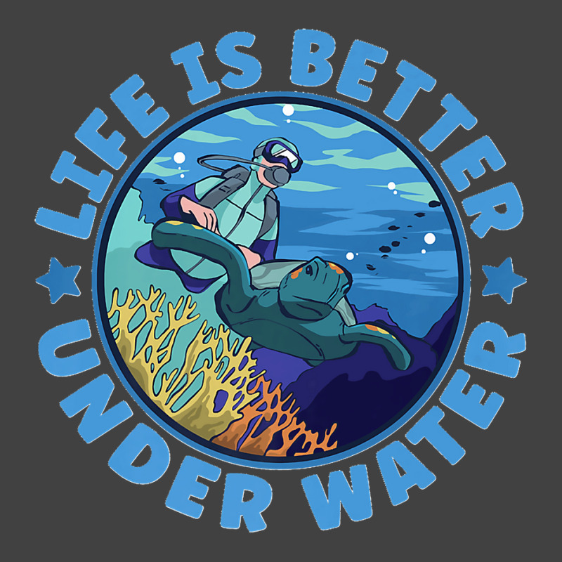 Life Is Better Under Water Marine Biology Scuba Diver Premium Vintage T-shirt | Artistshot