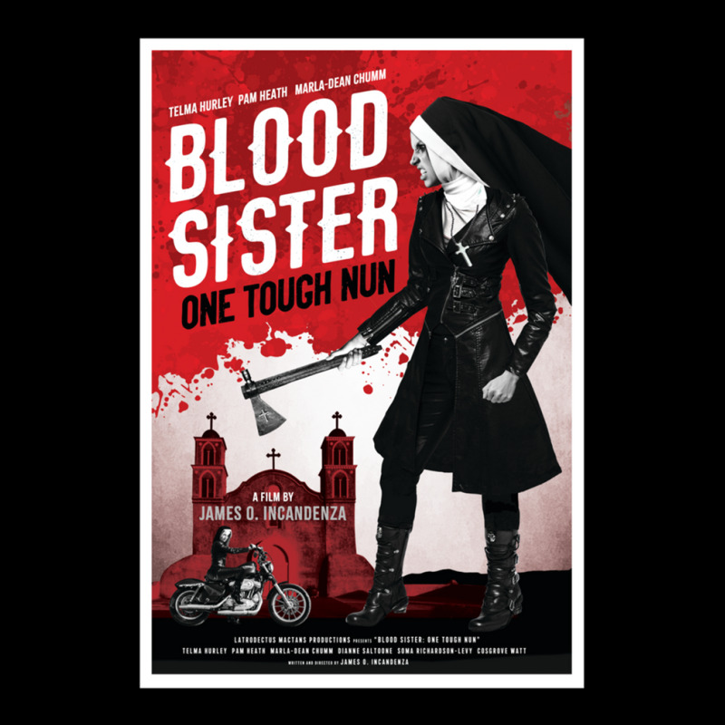 Blood Sister One Tough Nun Movie Poster - Infinite Jest - David Foster Maternity Scoop Neck T-shirt by DarienMeredith | Artistshot