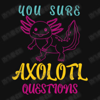 You Sure Axolotlquestions Pun, Funny Axolotl, And Cute Axolotl.-zaieh Landscape Canvas Print | Artistshot