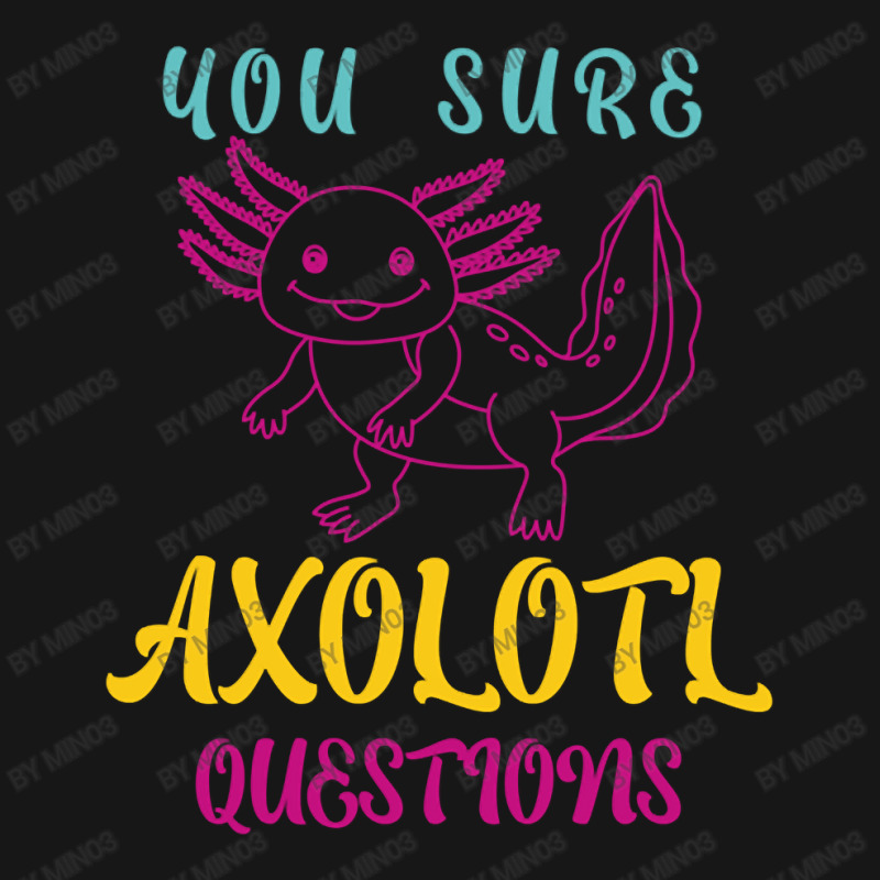 You Sure Axolotlquestions Pun, Funny Axolotl, And Cute Axolotl.-zaieh Medium-length Apron | Artistshot