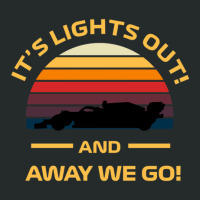 Formula One Retro Sunset Design - It's Lights Out And Away We Go Women's Triblend Scoop T-shirt | Artistshot