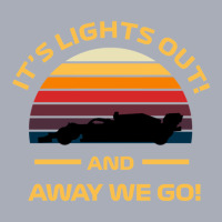 Formula One Retro Sunset Design - It's Lights Out And Away We Go Tank Dress | Artistshot