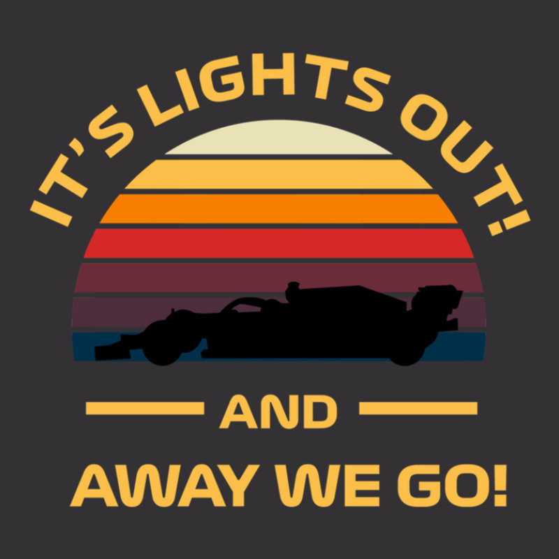 Formula One Retro Sunset Design - It's Lights Out And Away We Go Vintage Hoodie by ShaneHess | Artistshot