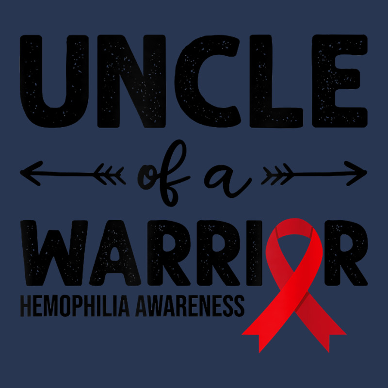 Mens Uncle Of A Warrior, Red Ribbon Hemophilia Awareness T Shirt Men Denim Jacket by cm-arts | Artistshot