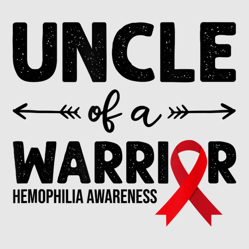 Mens Uncle Of A Warrior, Red Ribbon Hemophilia Awareness T Shirt Hoodie & Jogger set by cm-arts | Artistshot