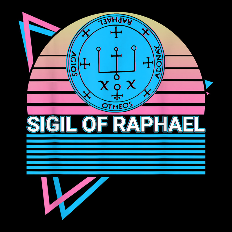 Sigil Of Raphael Archangel Sigil Retro T Shirt Men's 3/4 Sleeve Pajama Set | Artistshot