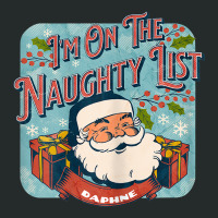 Daphne Christmas Naughty List Funny Santa Xmas Holiday Women's Triblend Scoop T-shirt | Artistshot