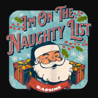 Daphne Christmas Naughty List Funny Santa Xmas Holiday Crop Top | Artistshot