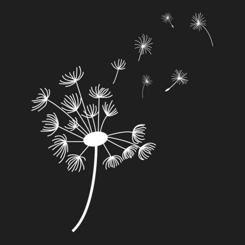 Dandelion Blowing Away In The Wind Into The Sky Art Classic T-shirt by cm-arts | Artistshot