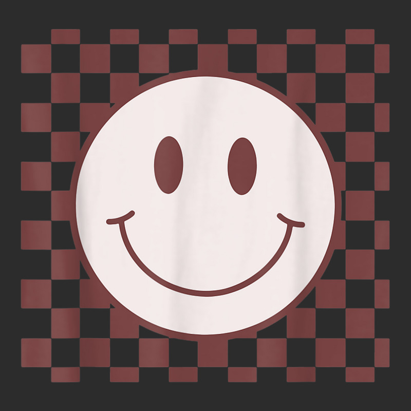 Retro Happy Face Checkered Pattern Smile Face Trendy Exclusive T-shirt by Posh | Artistshot