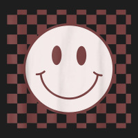 Retro Happy Face Checkered Pattern Smile Face Trendy Classic T-shirt | Artistshot