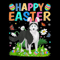 Happy Easter Funny Siberian Husky Dog Easter Sunday Pocket T-shirt | Artistshot