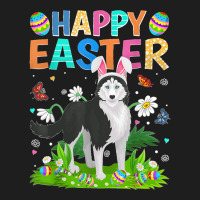 Happy Easter Funny Siberian Husky Dog Easter Sunday Classic T-shirt | Artistshot