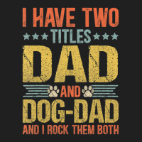 Dog Lover Dad Puppy Father Quote Fathers Day Saying Drawstring Bags | Artistshot