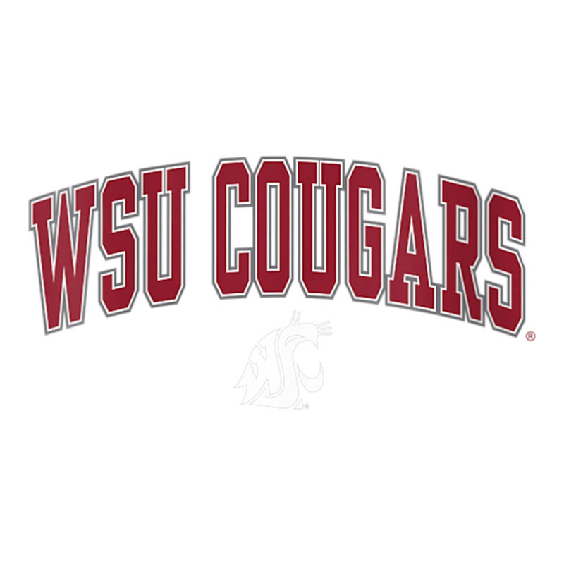 Womens Washington State Cougars Womens Arch Over Dark Heather V Neck T Youth Zipper Hoodie by cm-arts | Artistshot