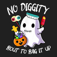 No Diggity Bout To Bag It Up Cute Ghost With Candy Pumpkin Ladies Polo Shirt | Artistshot