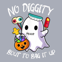 No Diggity Bout To Bag It Up Cute Ghost With Candy Pumpkin Tank Dress | Artistshot