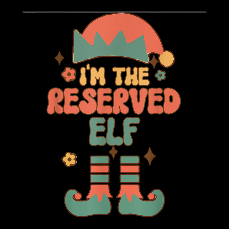 I'm The Reserved Elf Matching Team Squad Groovy Text Adjustable Cap by Outpost | Artistshot