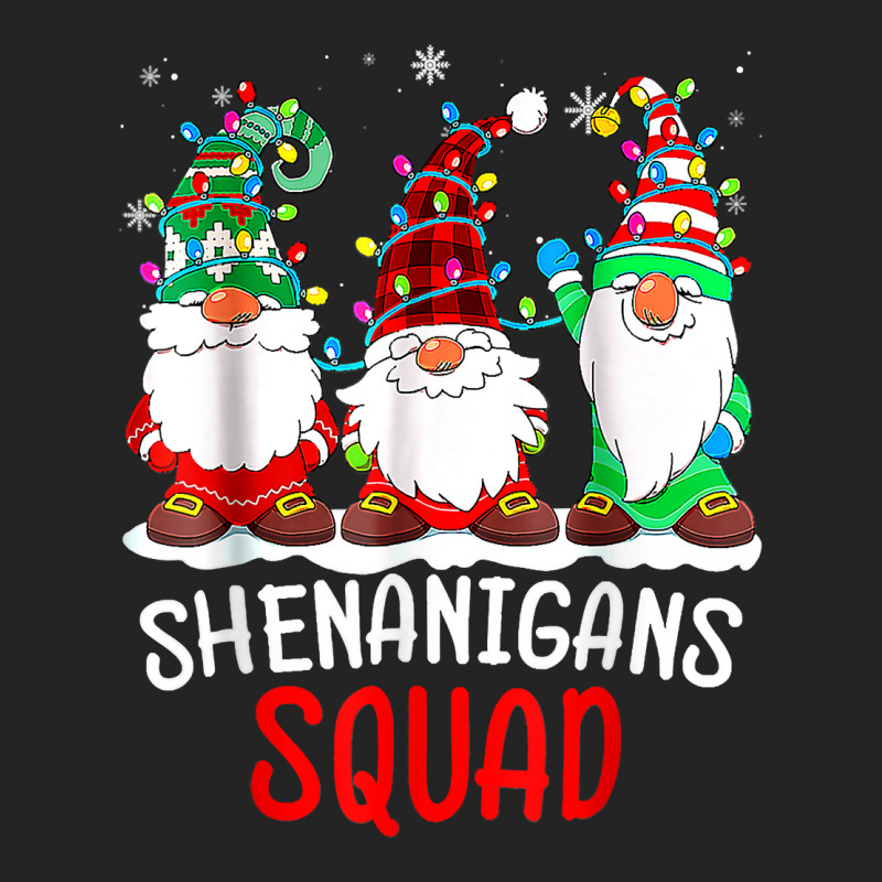 Shenanigans Squad Gnomes Lights Christmas Pajamas Matching T Shirt 3/4 Sleeve Shirt by cm-arts | Artistshot