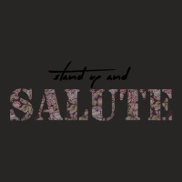 Stand Up And Salute Ladies Fitted T-shirt | Artistshot