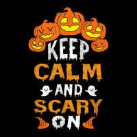 Keep Calm And Scary On Halloween Adjustable Cap | Artistshot