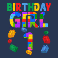 1st Birthday For Block Builder Girl 2021 Block Builder Girl Men Denim Jacket | Artistshot