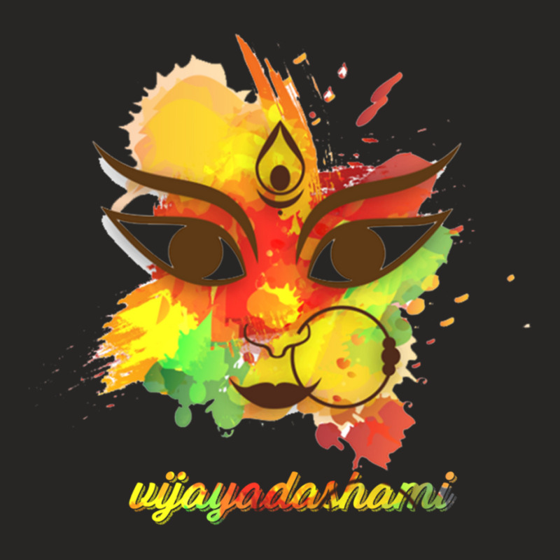 Vijayadashami Fanny Art Ladies Fitted T-Shirt by cm-arts | Artistshot