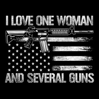 Dad Grandpa Veteran Us Flag I Love One Woman & Several Guns Legging | Artistshot