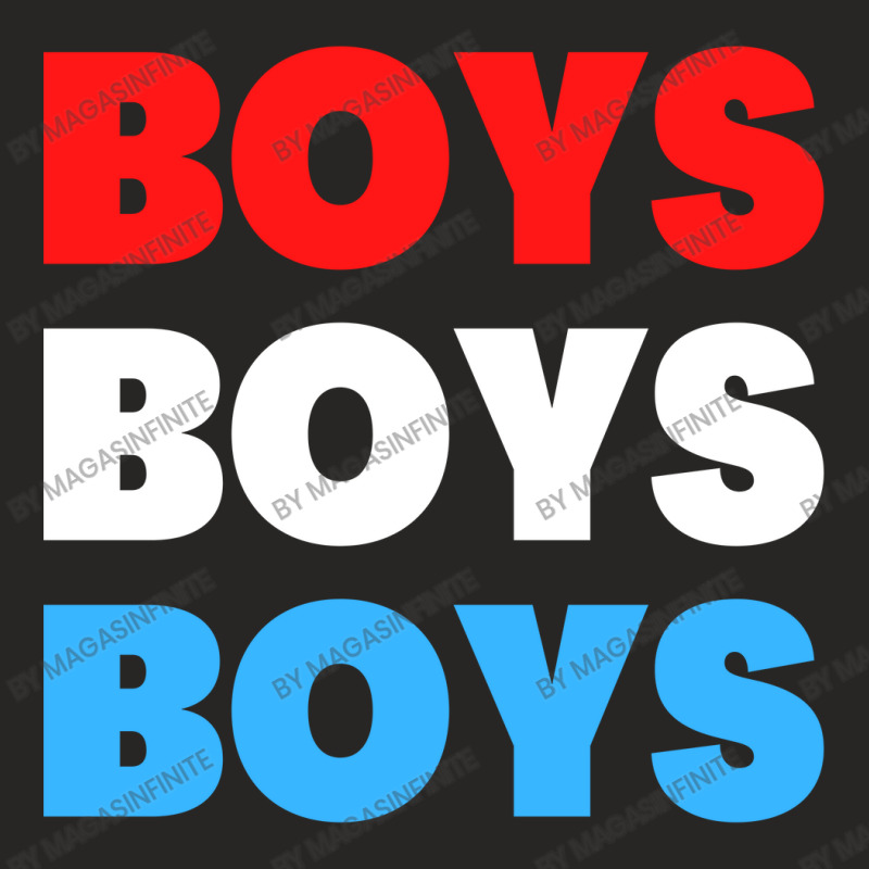 Boys Boys Boys Red White Blue Ladies Fitted T-Shirt by Magasinfinite | Artistshot