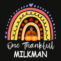 One Thankful Milkman Thanksgiving Rainbow Autumn T Shirt Scorecard Crop Tee | Artistshot