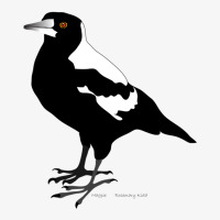 Magpie, Australian Bird Ladies Fitted T-shirt | Artistshot