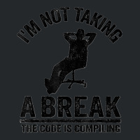 I'm Not Taking A Break The Code Is Compiling Programmer Crewneck Sweatshirt | Artistshot