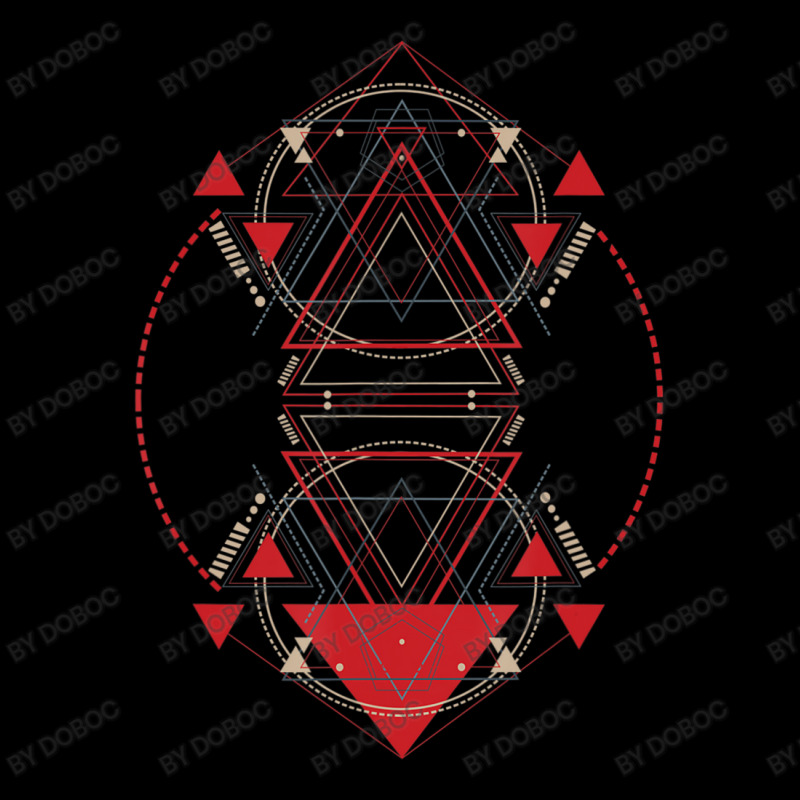 Alien Pyramid Abstract Geometry Sacred Geometry V-Neck Tee by doboc | Artistshot