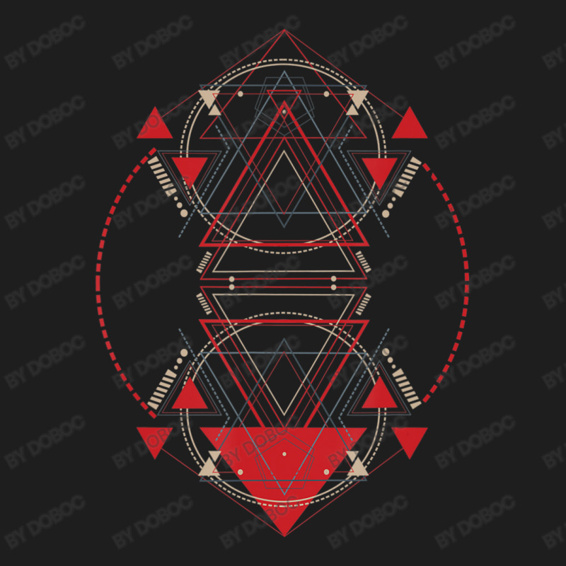 Alien Pyramid Abstract Geometry Sacred Geometry Classic T-shirt by doboc | Artistshot