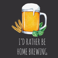 I'd Rather Be Home Brewing - Funny Homebrew 1 Vintage Hoodie And Short Set | Artistshot