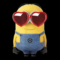 Despicable Me Minions Valentine's Day Heart Shaped Glasses T Shirt Long Sleeve Baby Bodysuit | Artistshot